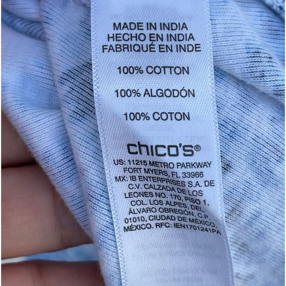 Chicos Womens Simply Mosaic Print Shirt Dress Multicolor Sz 1 - Picture 8 of 10